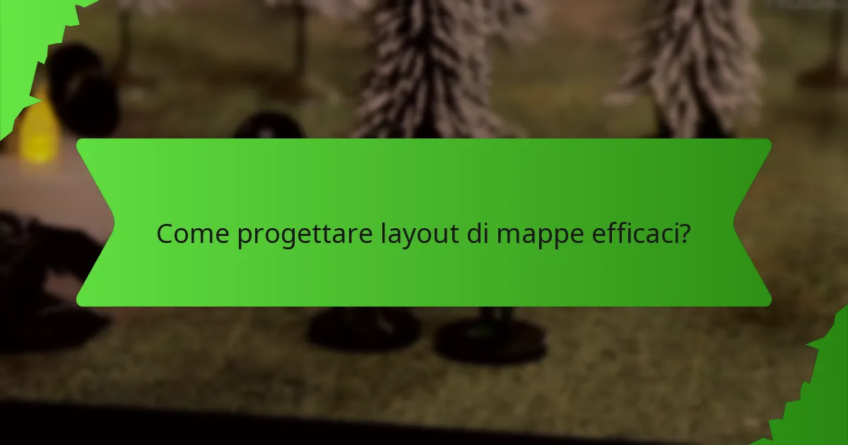 Come progettare layout di mappe efficaci?
