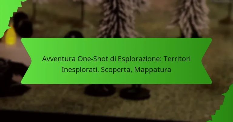 Avventura One-Shot di Esplorazione: Territori Inesplorati, Scoperta, Mappatura