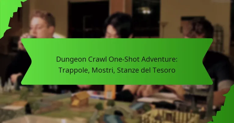Dungeon Crawl One-Shot Adventure: Trappole, Mostri, Stanze del Tesoro